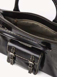 Sac Edith en lin - Brun