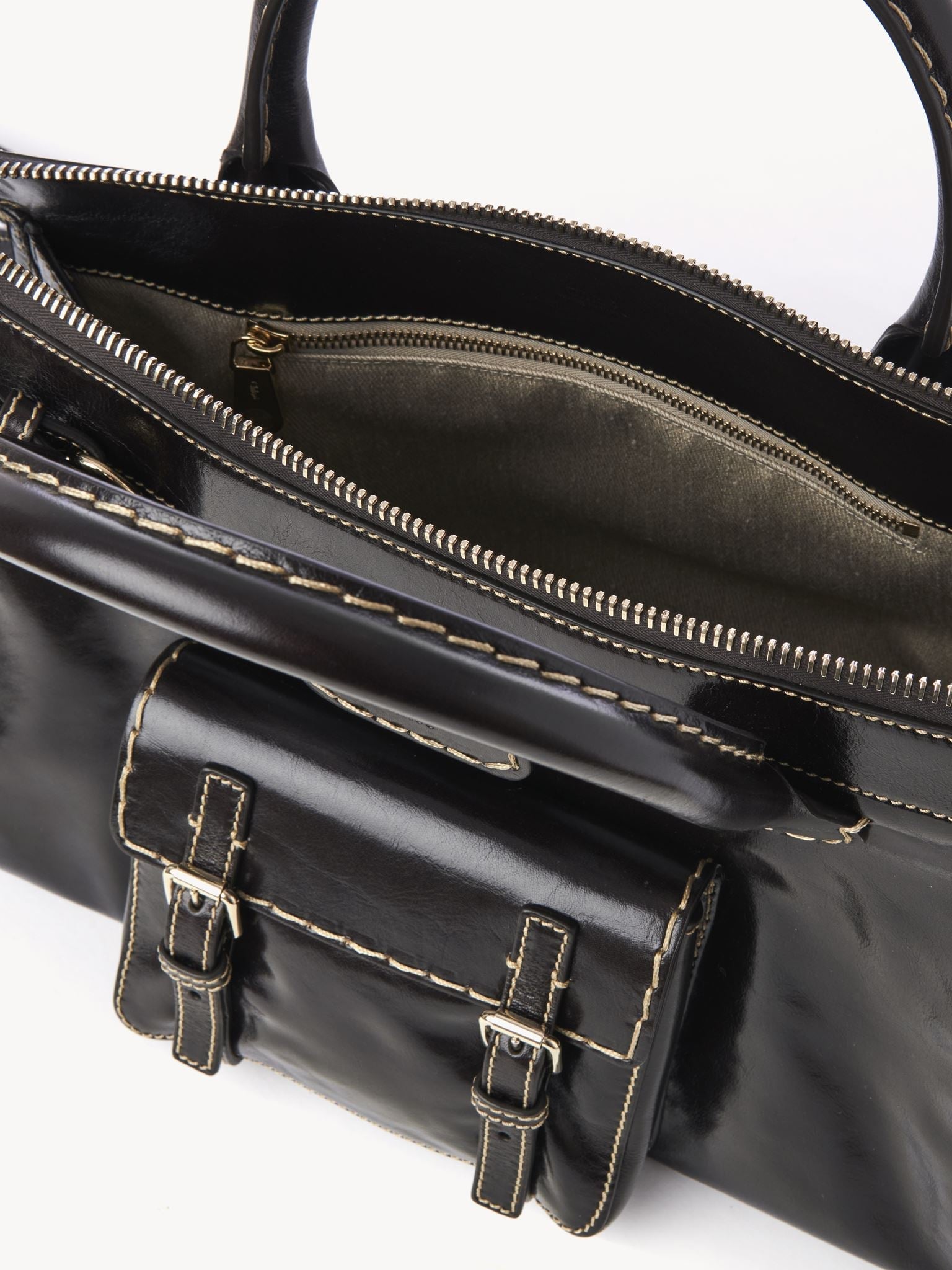 Sac Edith en lin - Brun