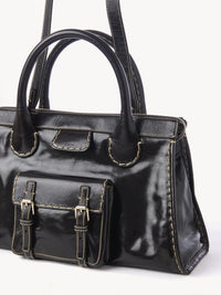 Sac Edith en lin - Brun