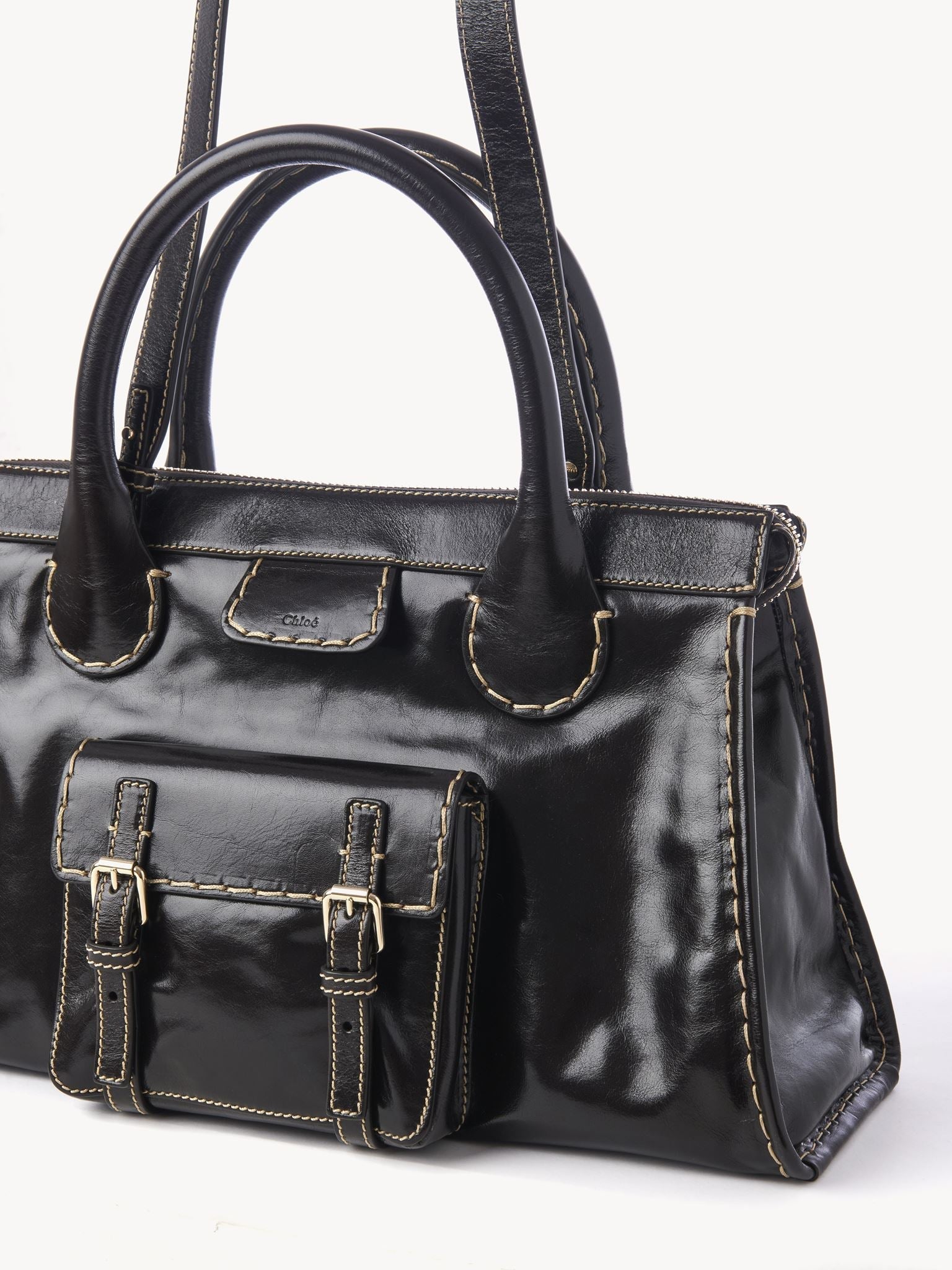 Sac Edith en lin - Brun