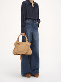 Sac double porté Marcie en cuir - Light Tan