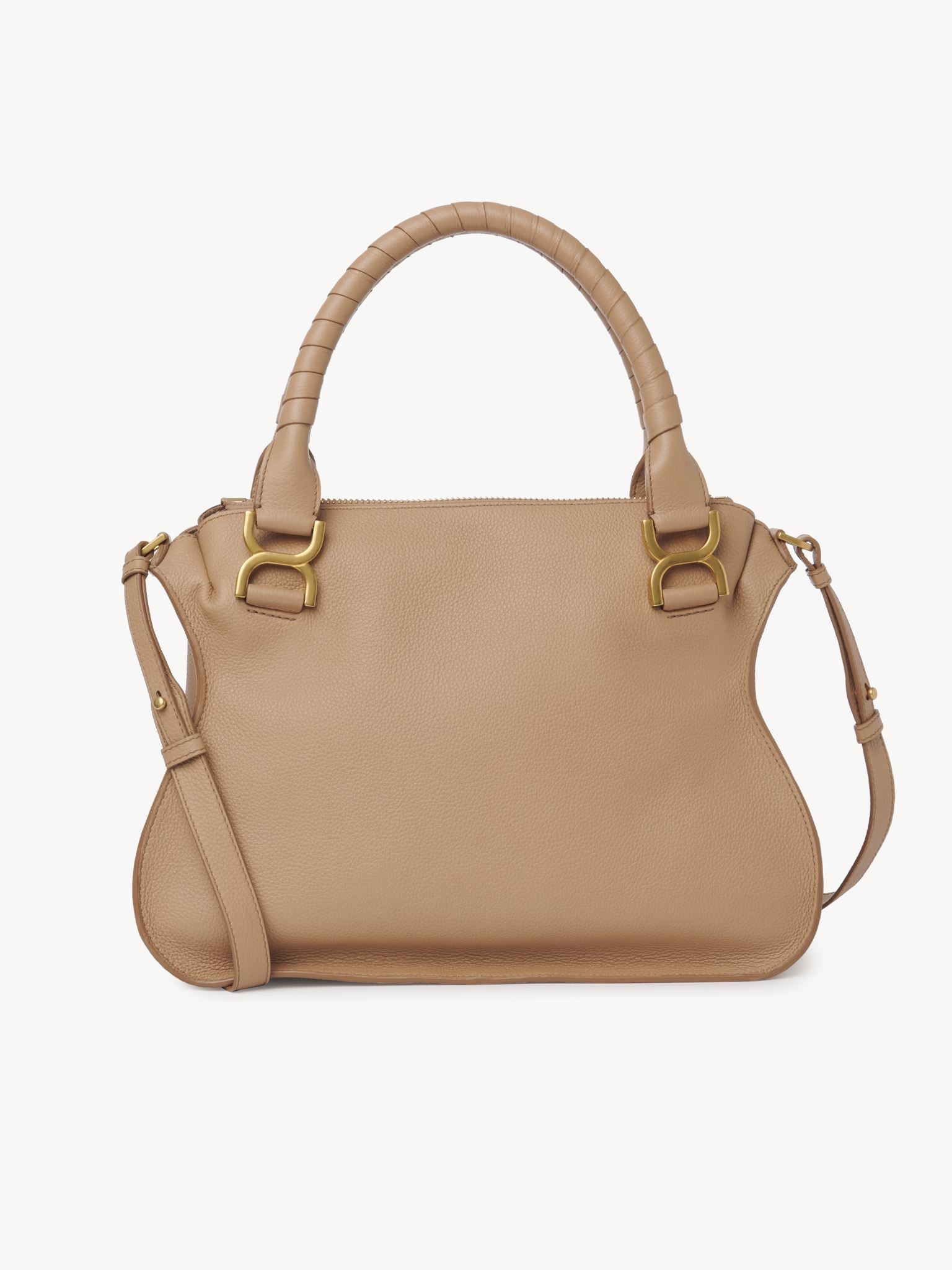 Sac double porté Marcie en cuir - Light Tan