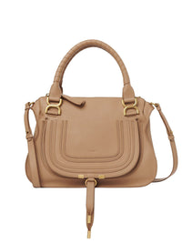 Sac double porté Marcie en cuir - Light Tan