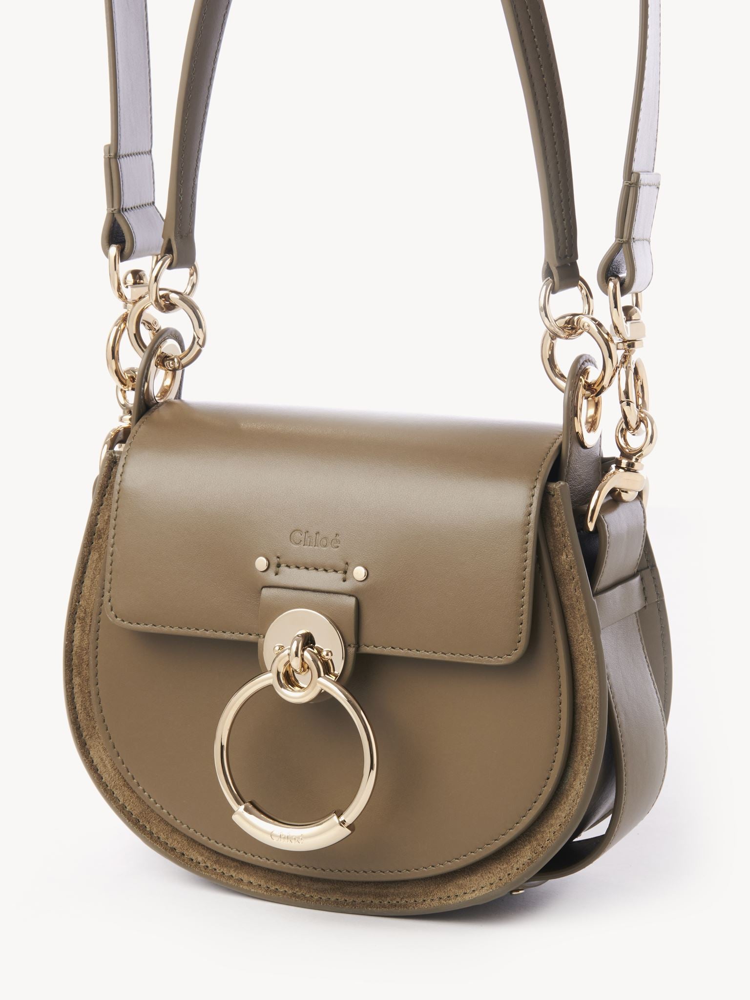 Petit sac Tess à bandoulière en cuir - Deep Khaki