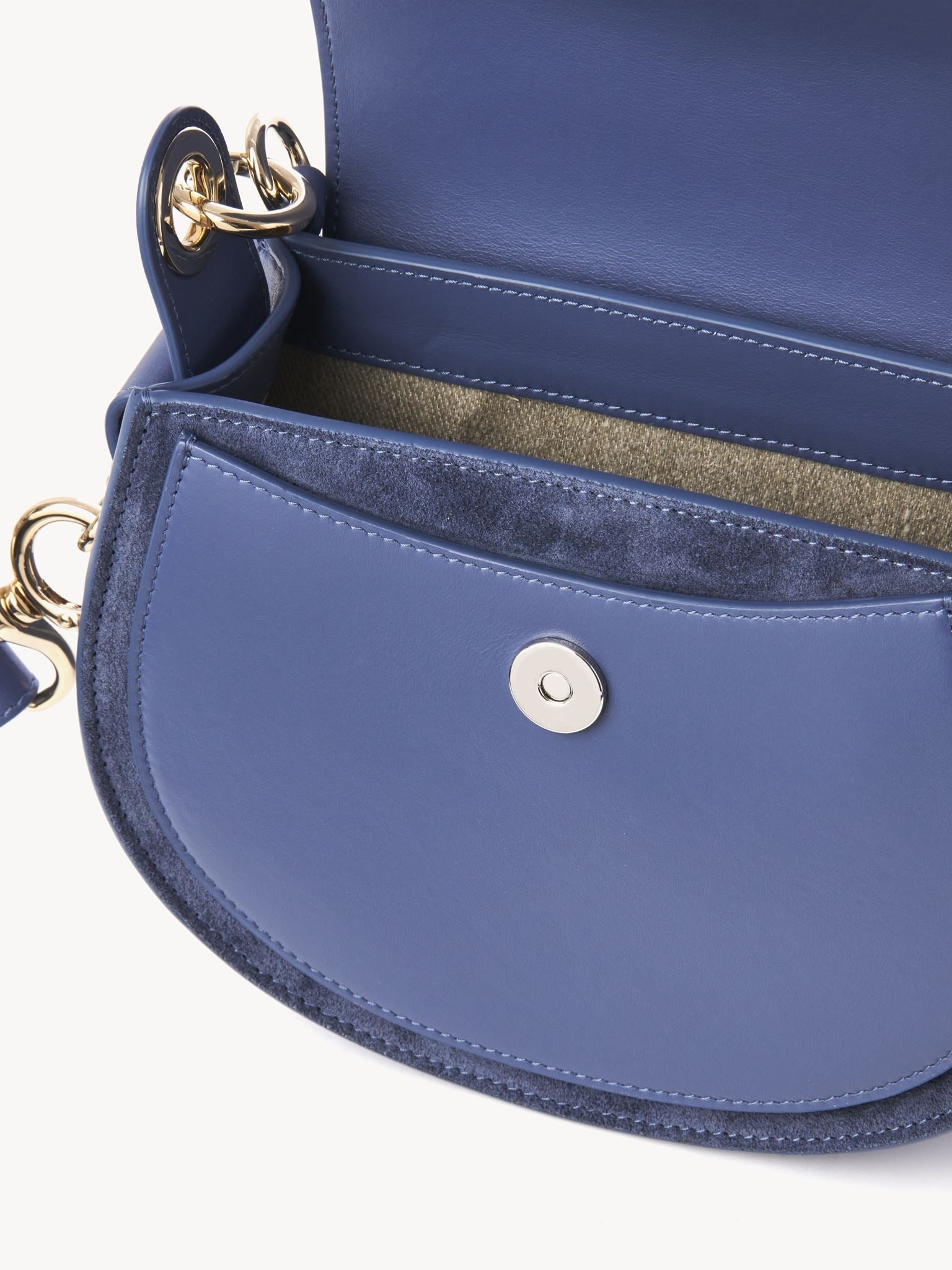 Petit sac Tess à bandoulière en cuir - Graphite Navy