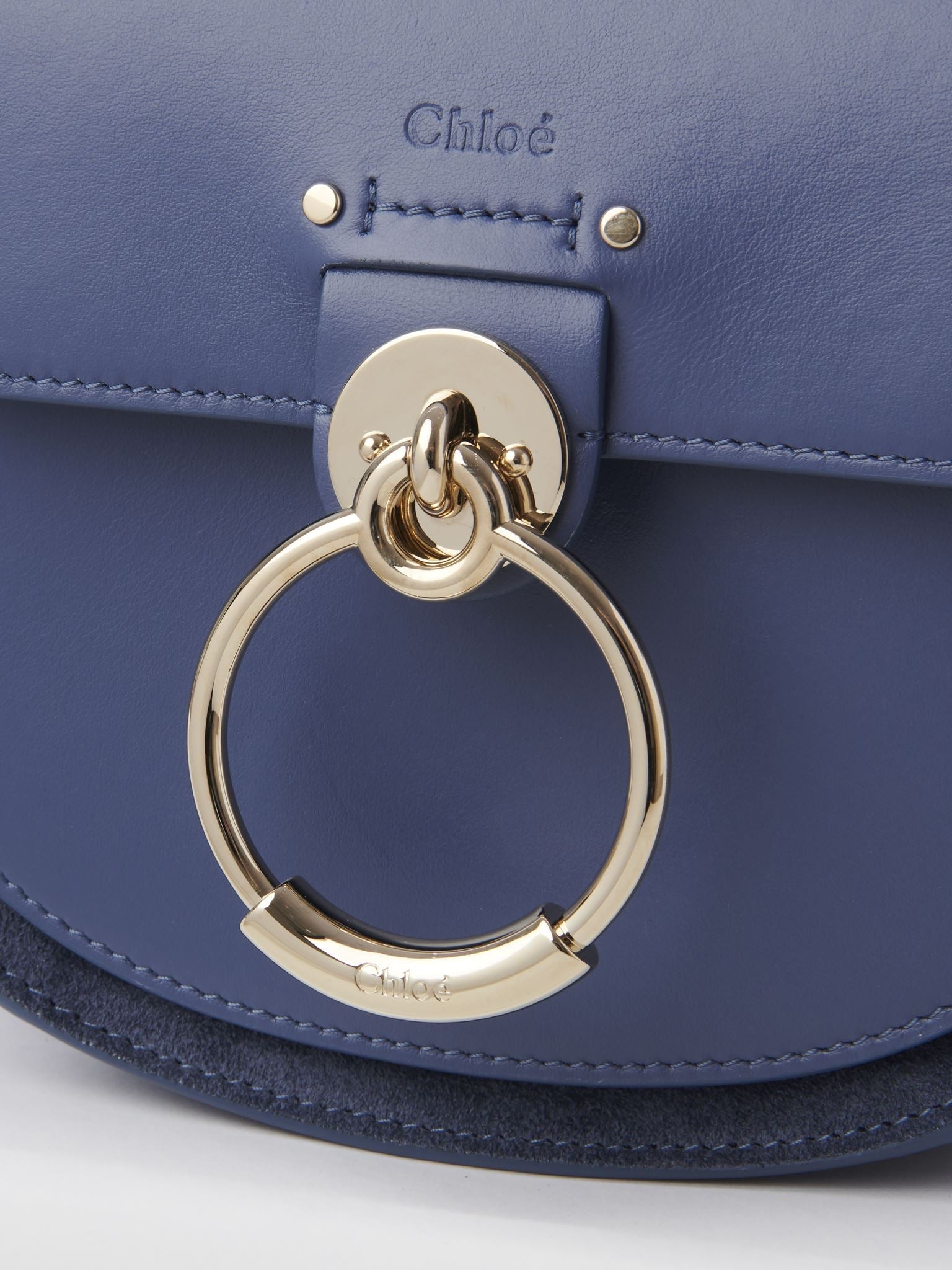 Petit sac Tess à bandoulière en cuir - Graphite Navy