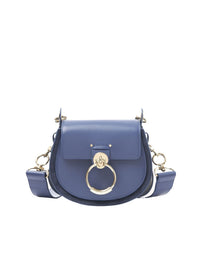 Petit sac Tess à bandoulière en cuir - Graphite Navy