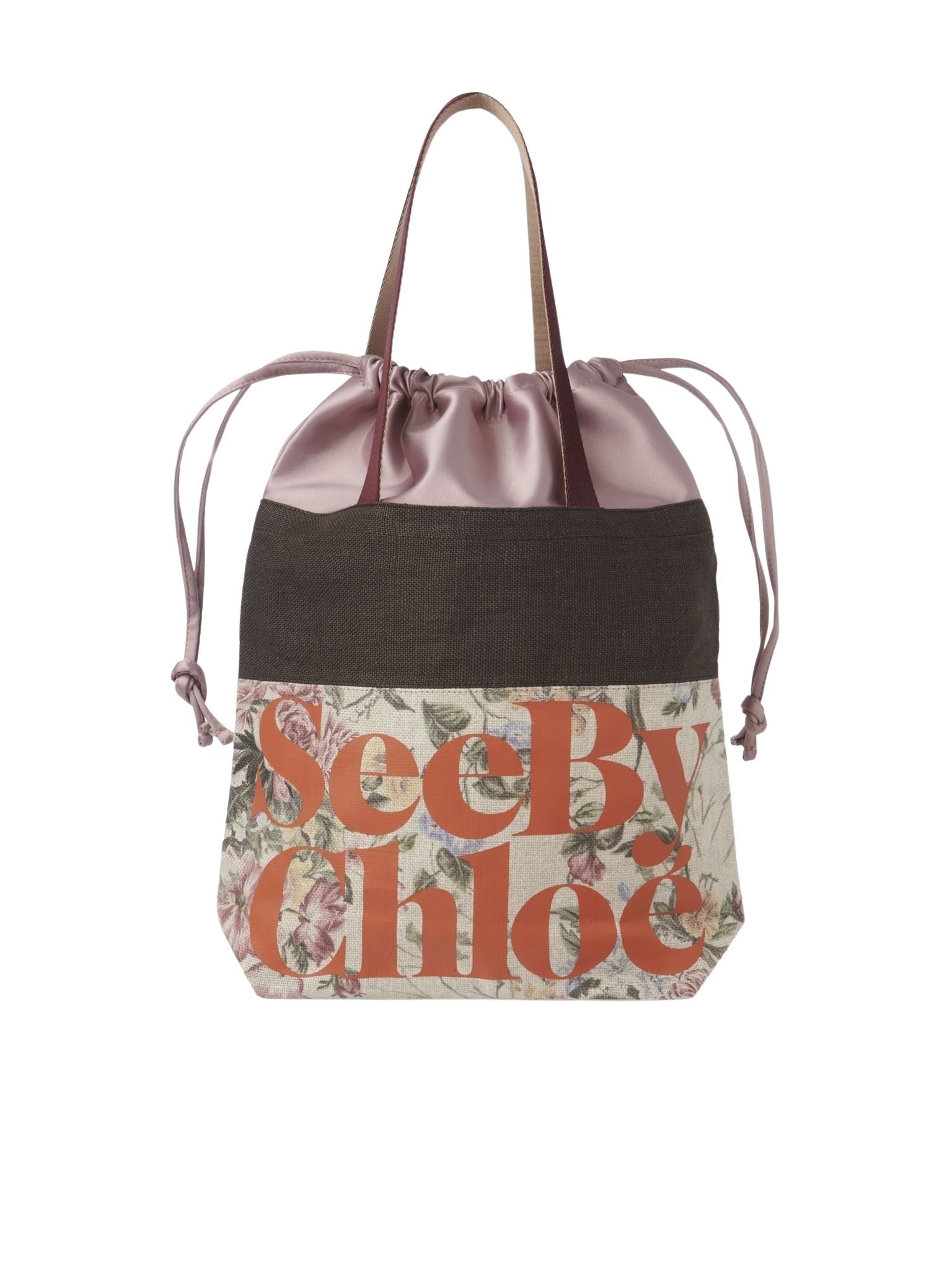 Petit sac cabas See By Chloé Essential en lin - Minimal Grey