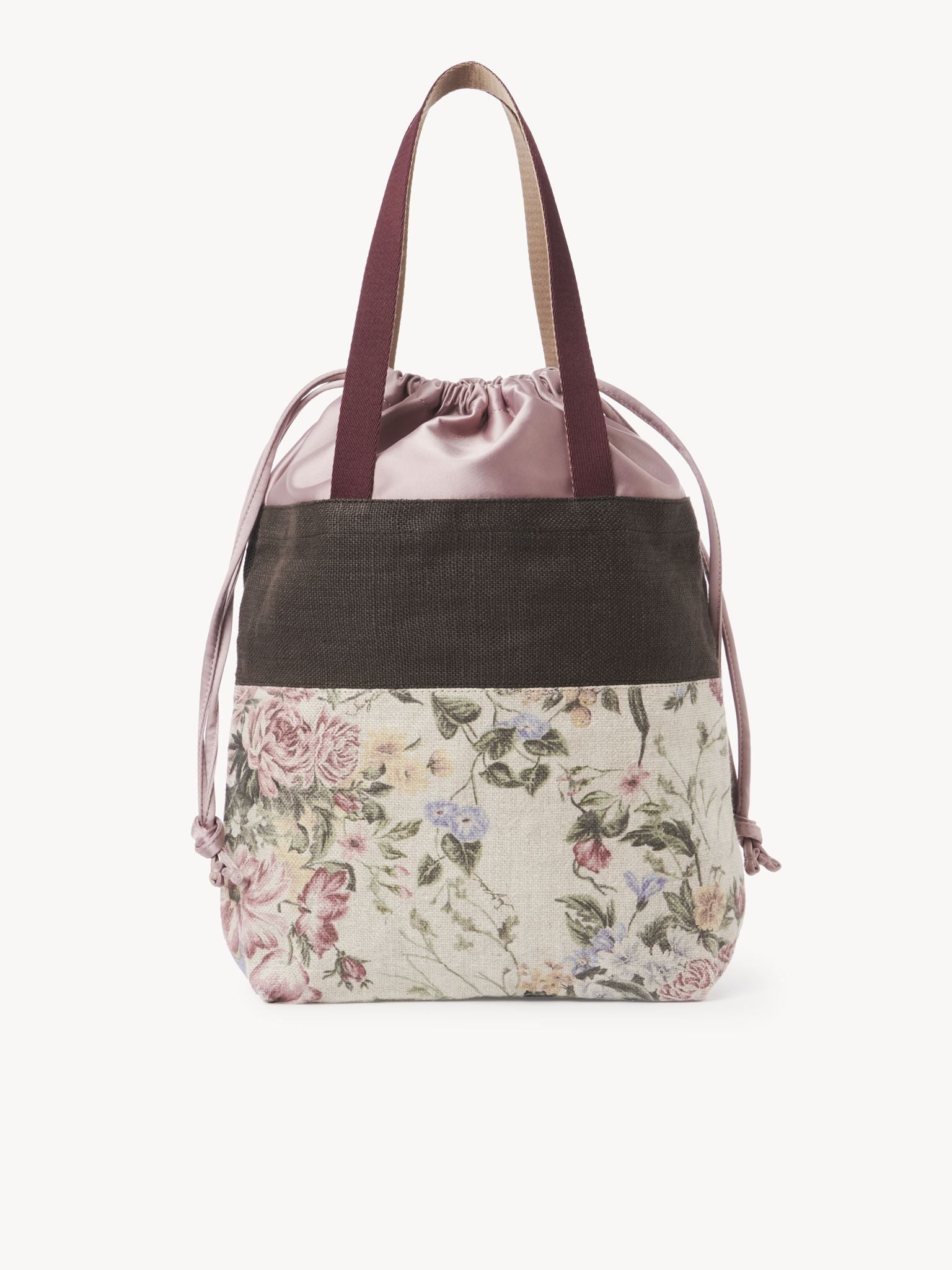 Petit sac cabas See By Chloé Essential en lin - Minimal Grey