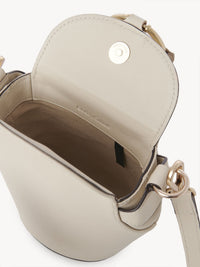 Sac sceau Joan en cuir - Cement Beige