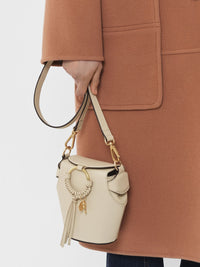 Sac sceau Joan en cuir - Cement Beige