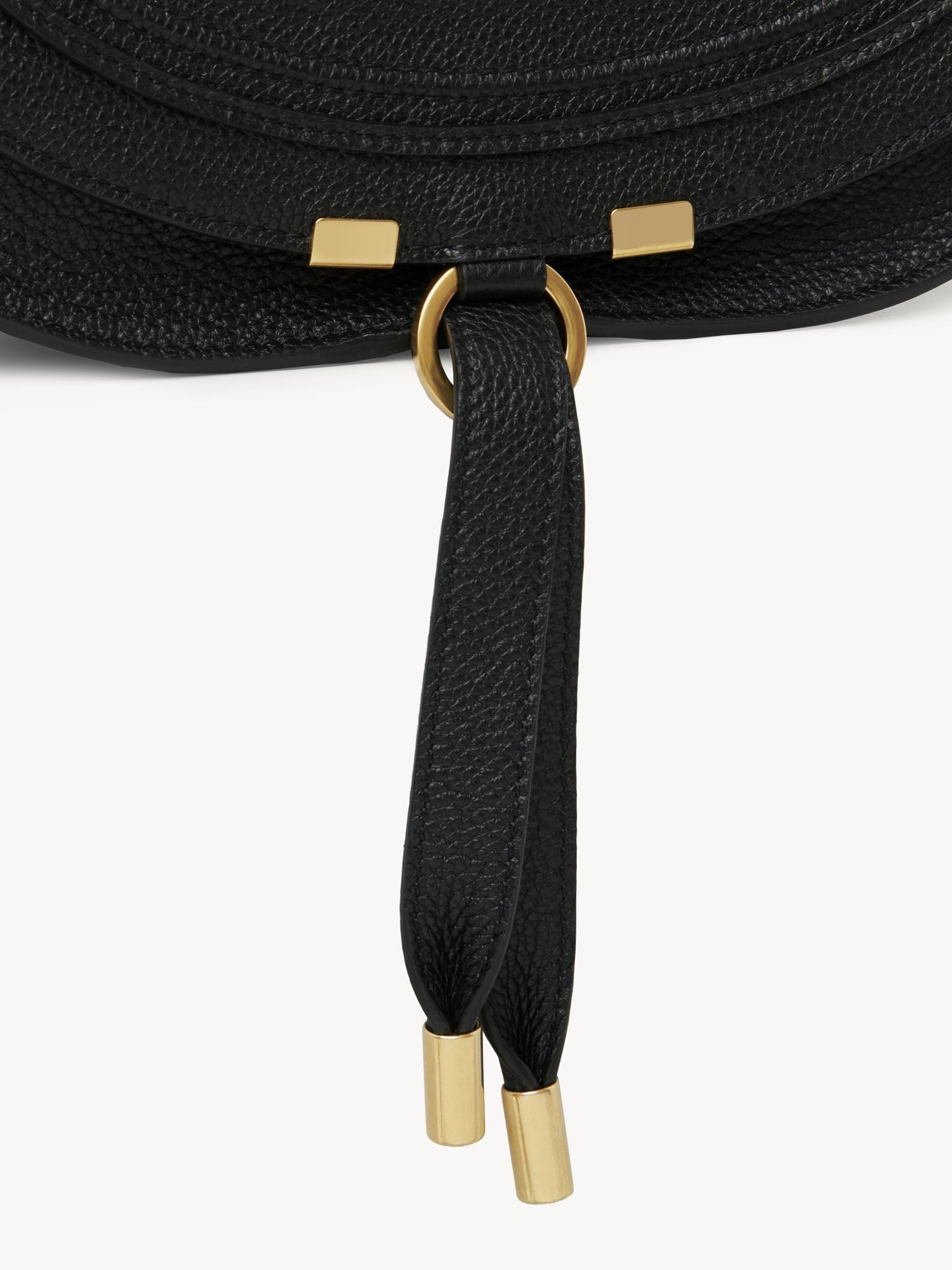Sac à bandoulière Marcie en cuir - Black