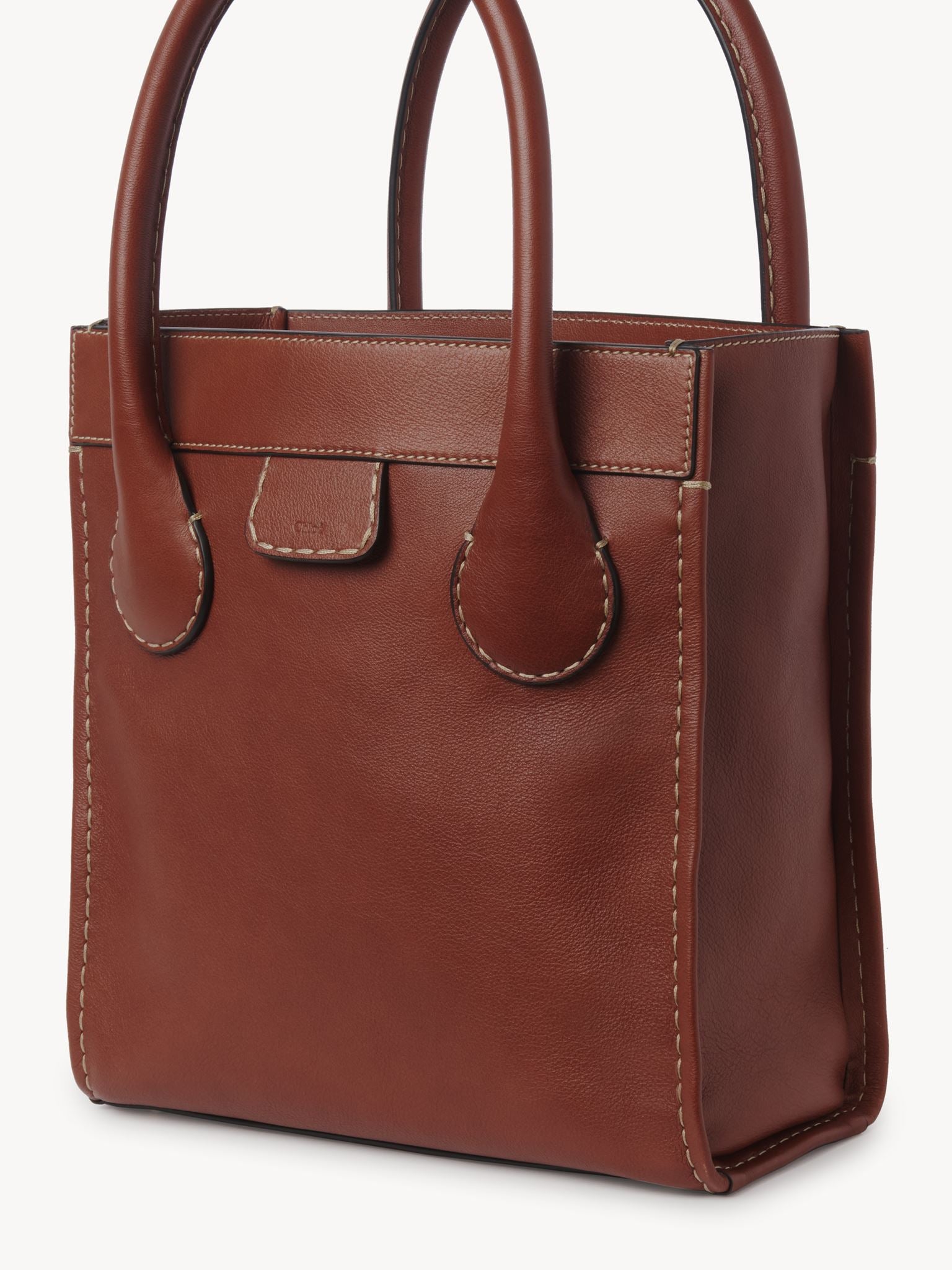Sac cabas Edith en cuir - Sepia Brown