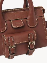 Mini sac Edith en cuir - Brun Sépia