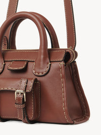 Mini sac Edith en cuir - Brun Sépia