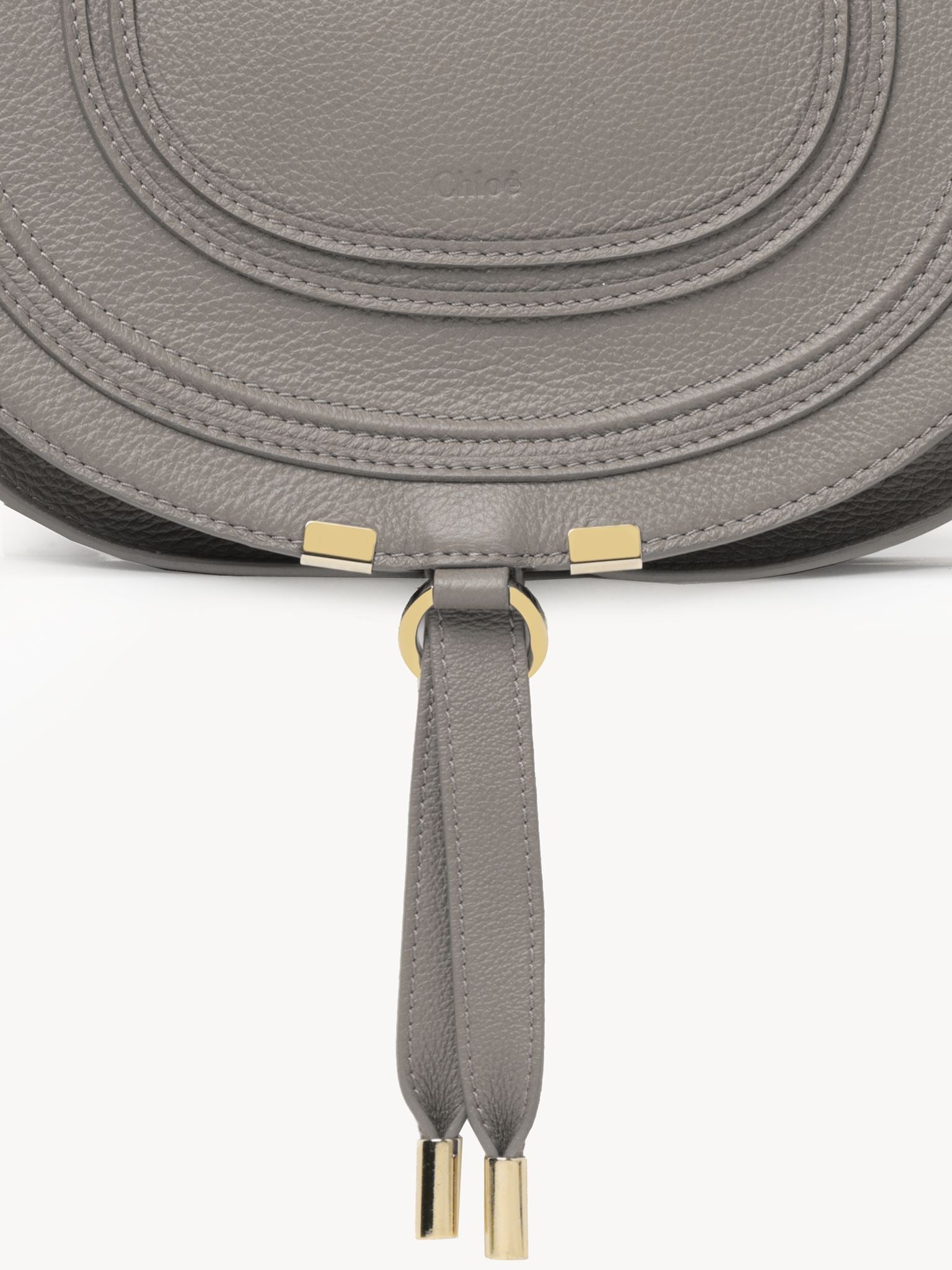 Sac à bandoulière Marcie en cuir - Cashmere Grey
