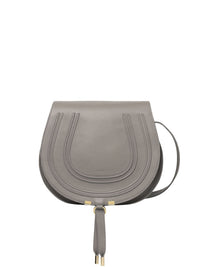 Sac à bandoulière Marcie en cuir - Cashmere Grey