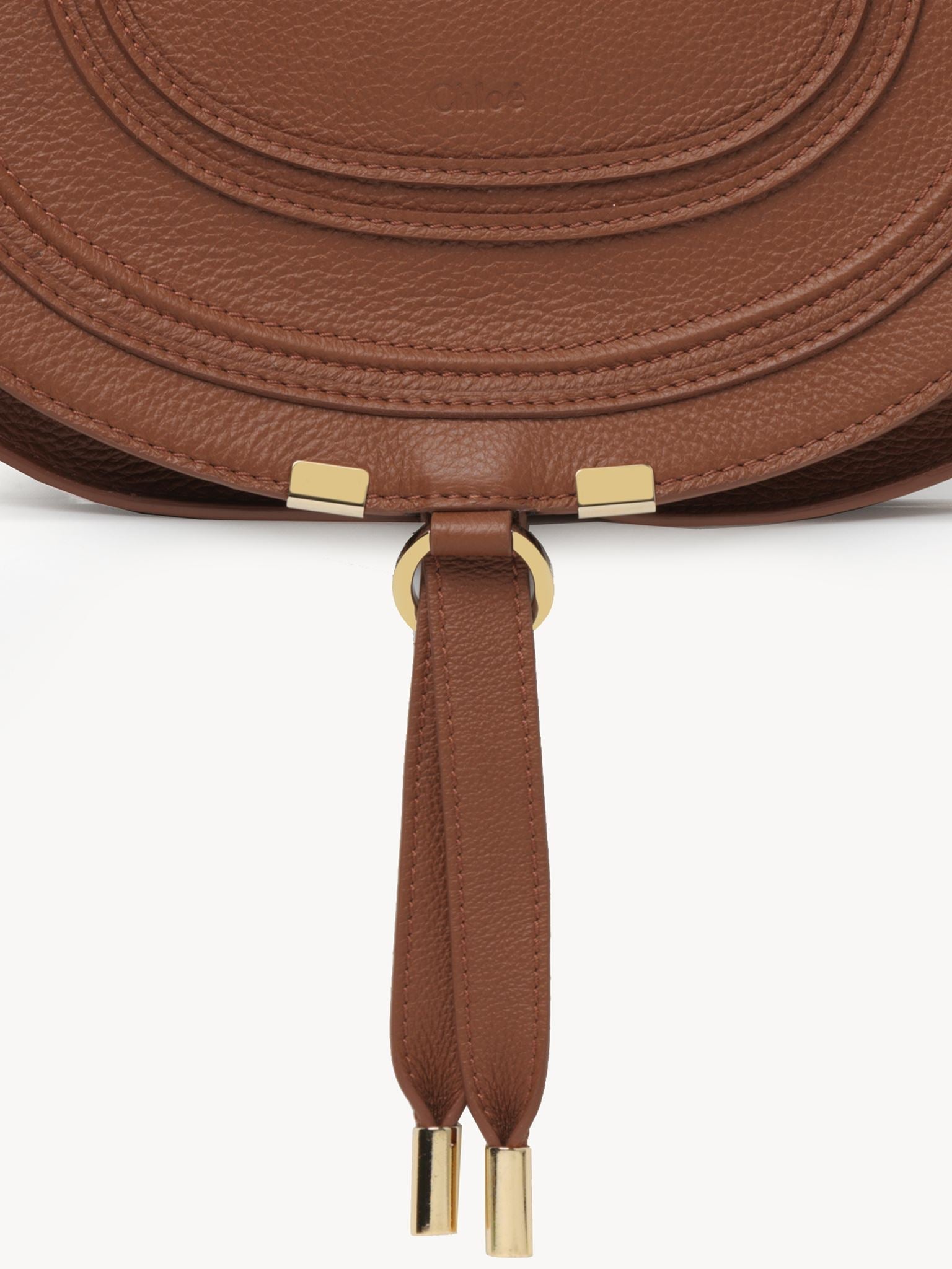 Sac à bandoulière Marcie en cuir - Tan