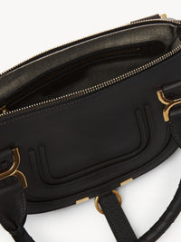 Petit sac double porté Marcie en cuir - Black