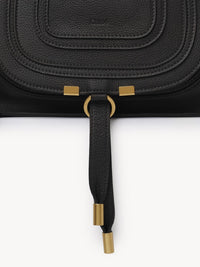Petit sac double porté Marcie en cuir - Black