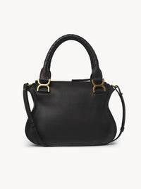 Petit sac double porté Marcie en cuir - Black
