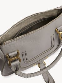 Petit sac double porté Marcie en cuir - Cashmere Grey