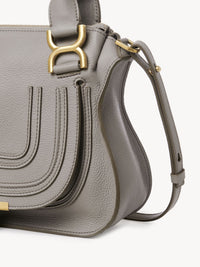 Petit sac double porté Marcie en cuir - Cashmere Grey