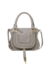 Petit sac double porté Marcie en cuir - Cashmere Grey
