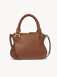 Petit sac double porté Marcie en cuir - Tan