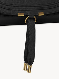 Sac double porté Marcie en cuir - Black
