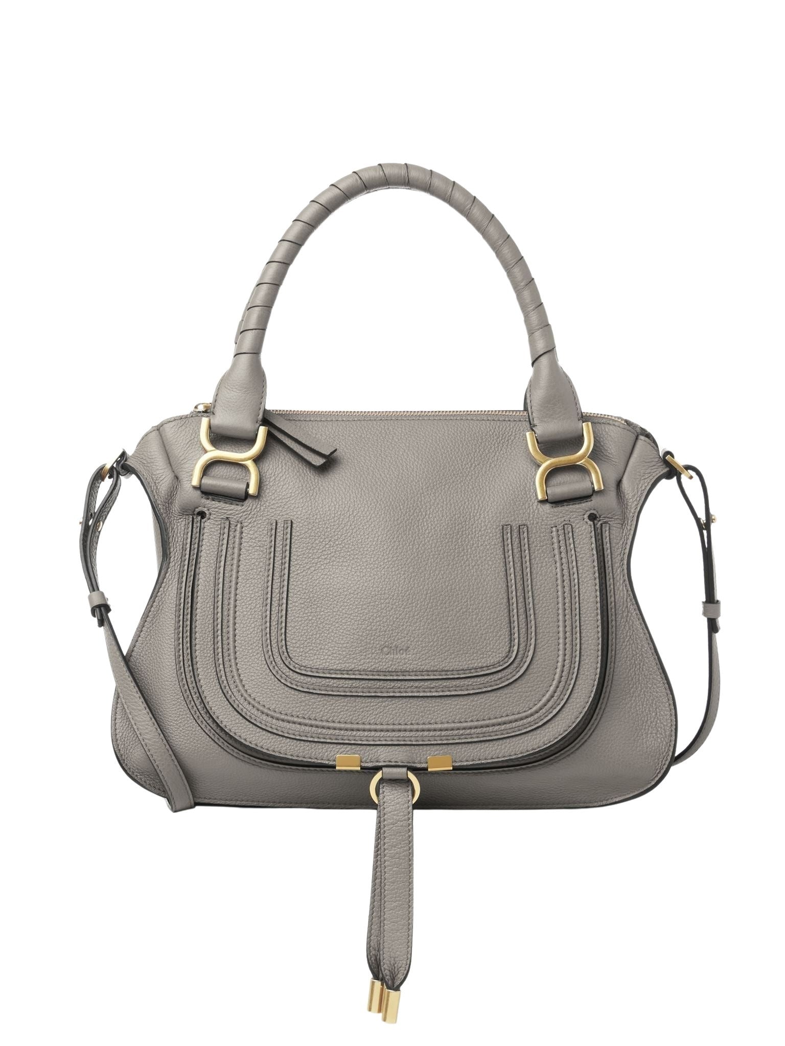 Sac double porté Marcie en cuir - Cashmere Grey