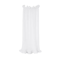 Jupe plissée à volants en mousseline - Optic White