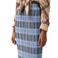 Jupe plissée Check - Pale Blue Check