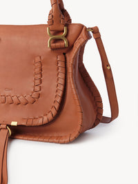 Sac double porté Marcie en cuir - Henna Orange