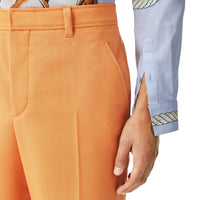 Pantalon ample en mohair et laine - Amber Orange
