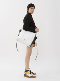 Grand sac cabas Fast Girl - White