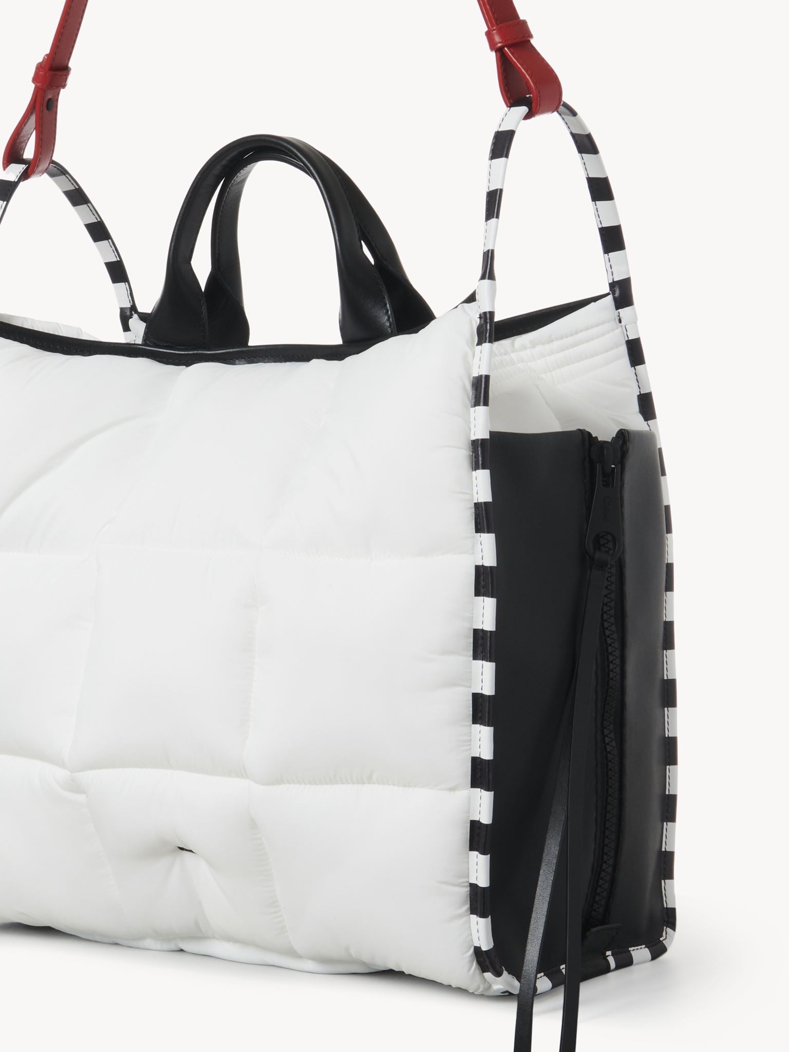 Grand sac cabas Fast Girl - White