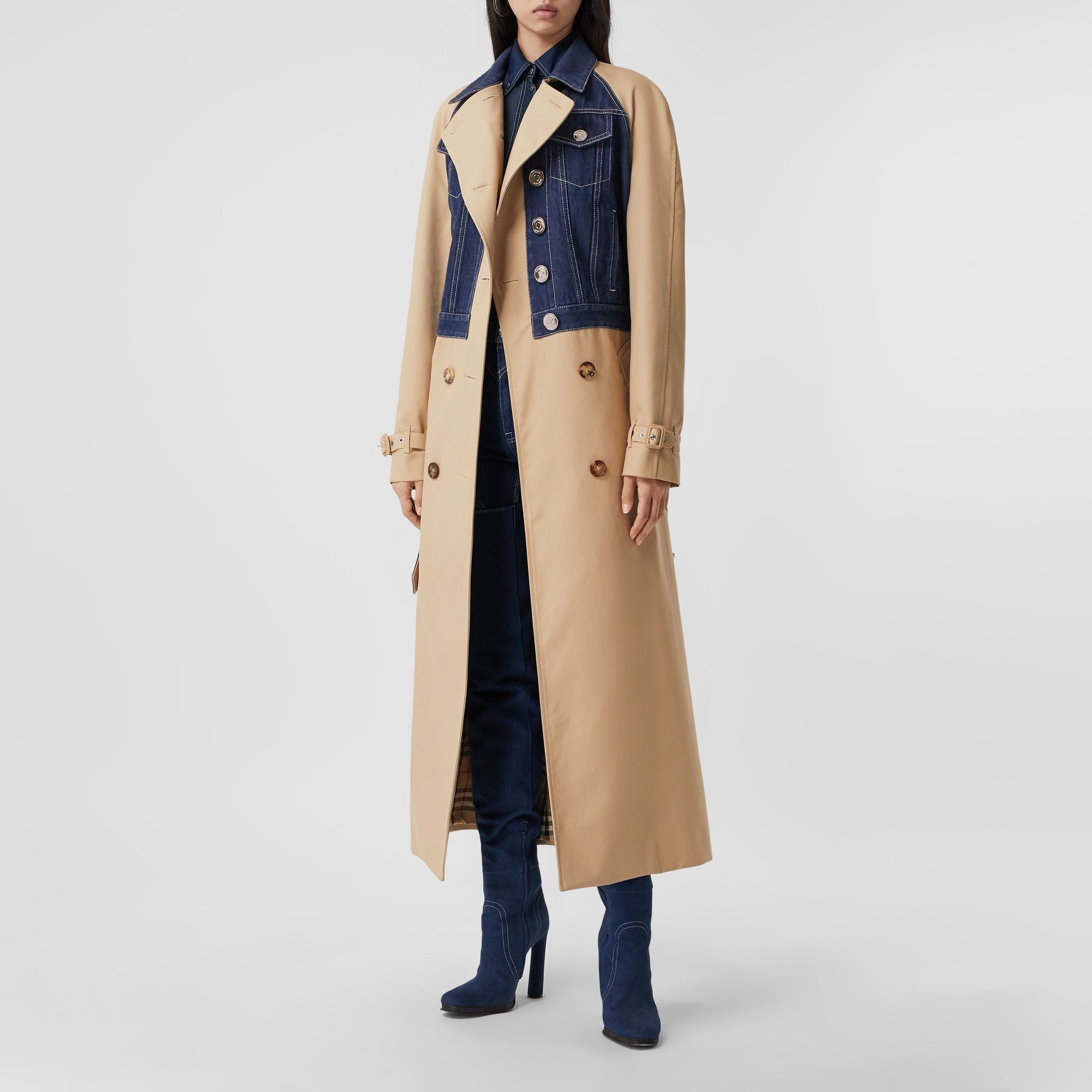 Trench-coat à panneaux - Soft Fawn