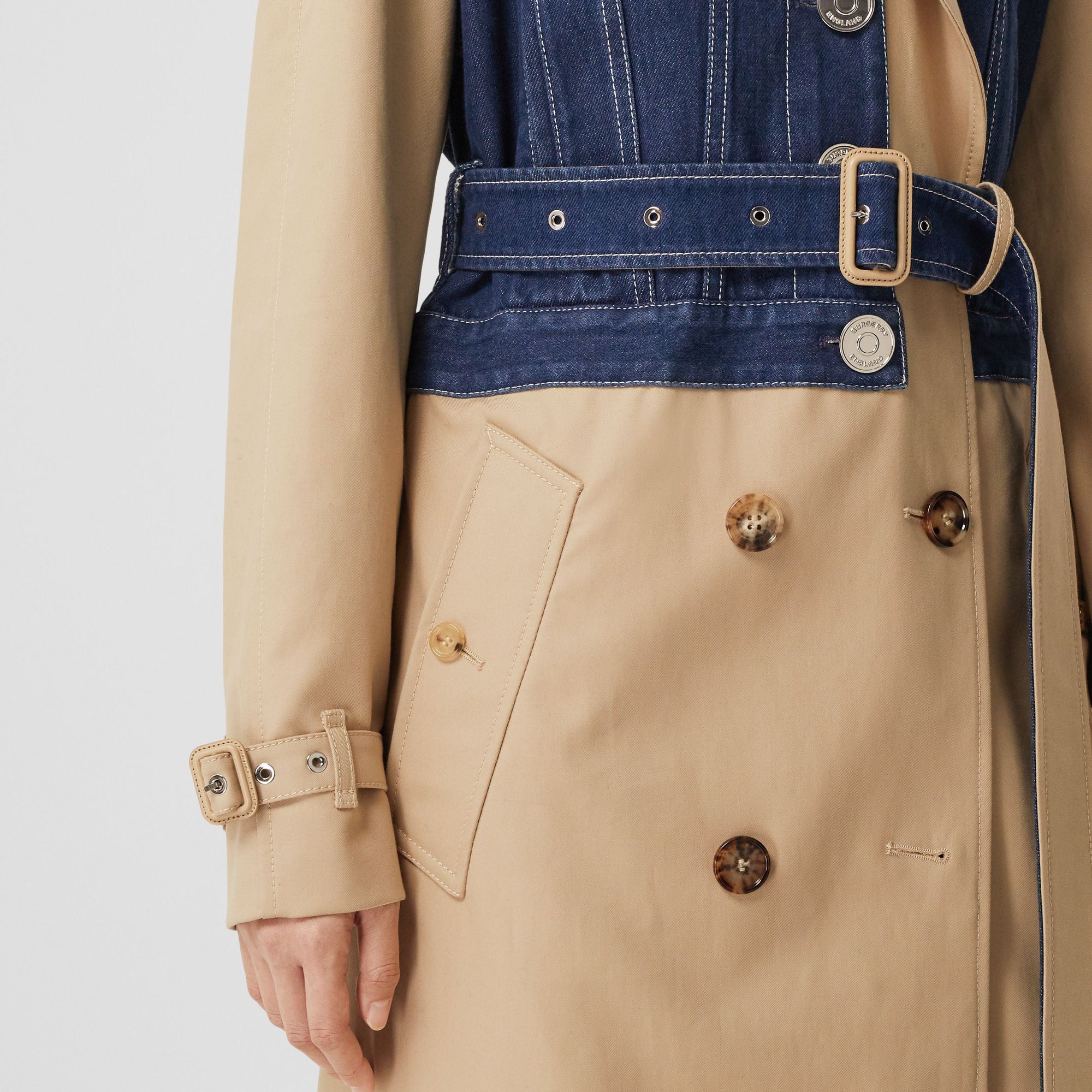Trench-coat à panneaux - Soft Fawn