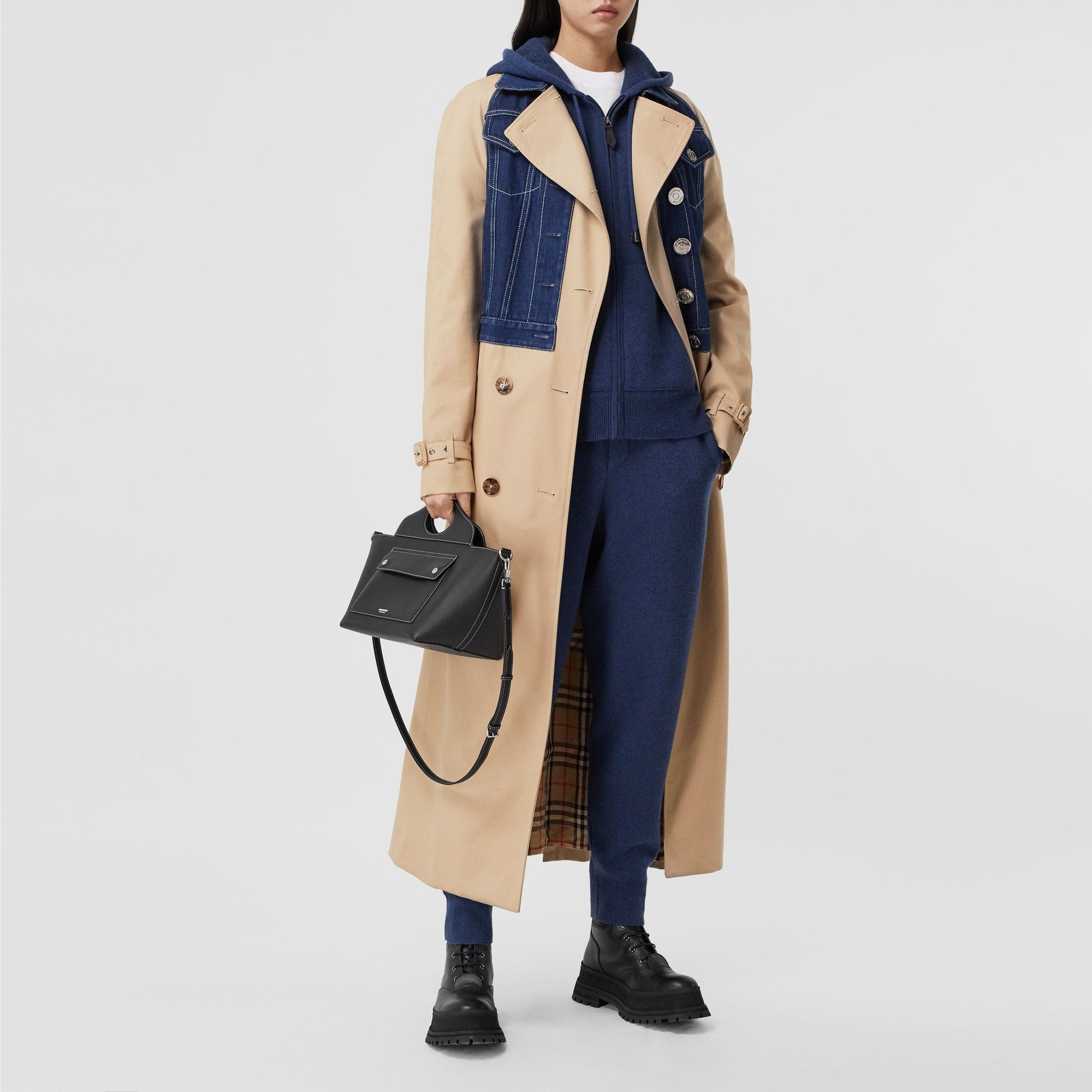 Trench-coat à panneaux - Soft Fawn