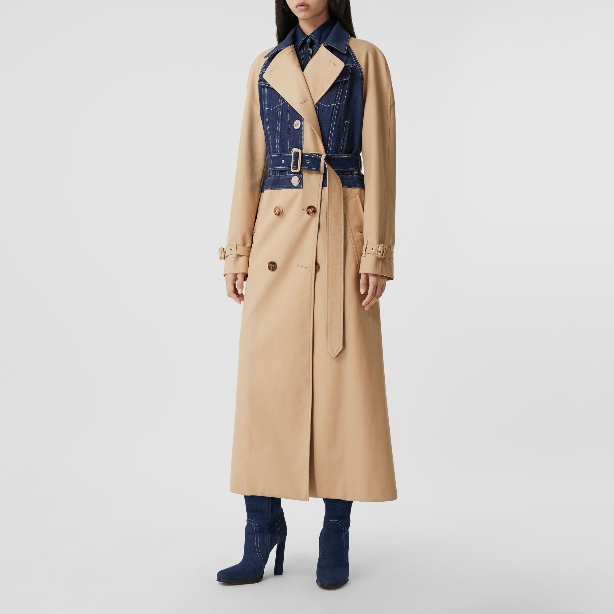 Trench-coat à panneaux - Soft Fawn