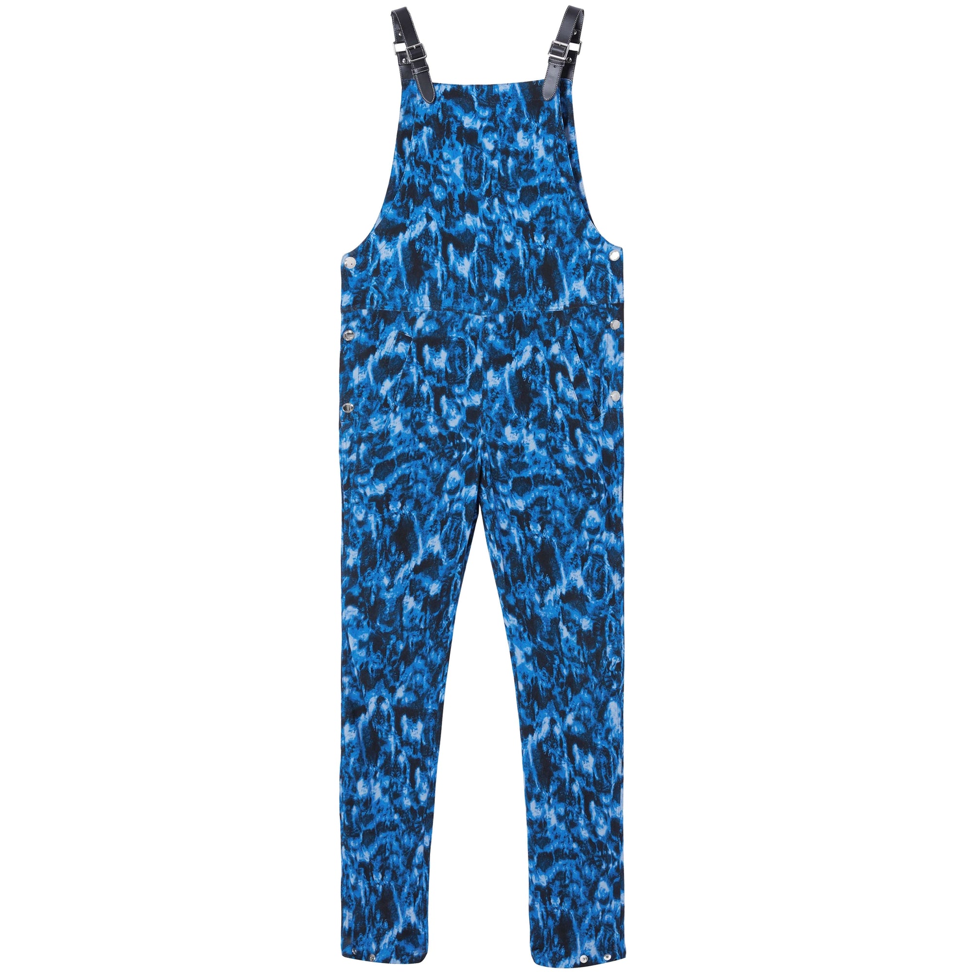 Salopette en jersey à imprimé vaguelette - Ink Blue