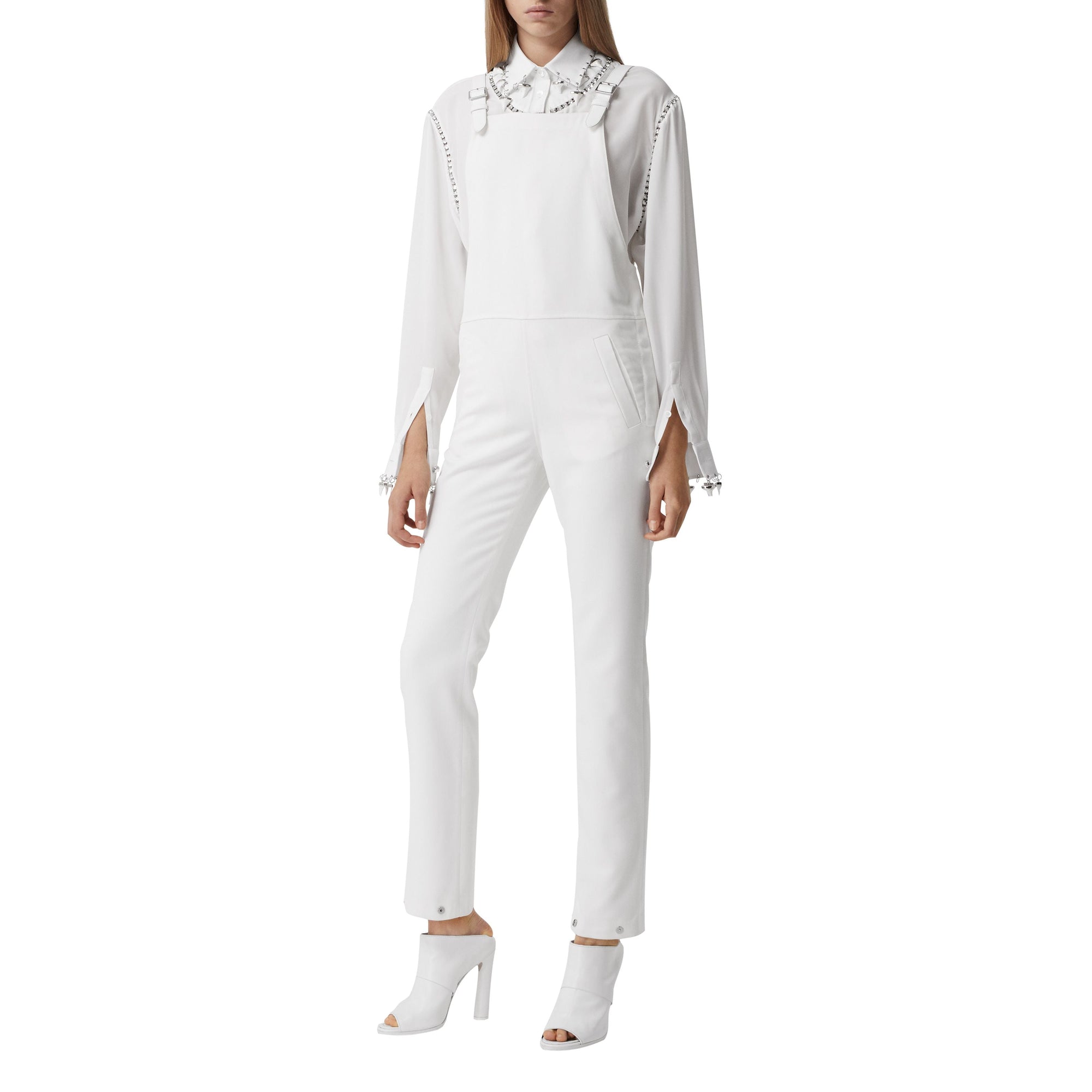 Salopette en laine technique - Optic White