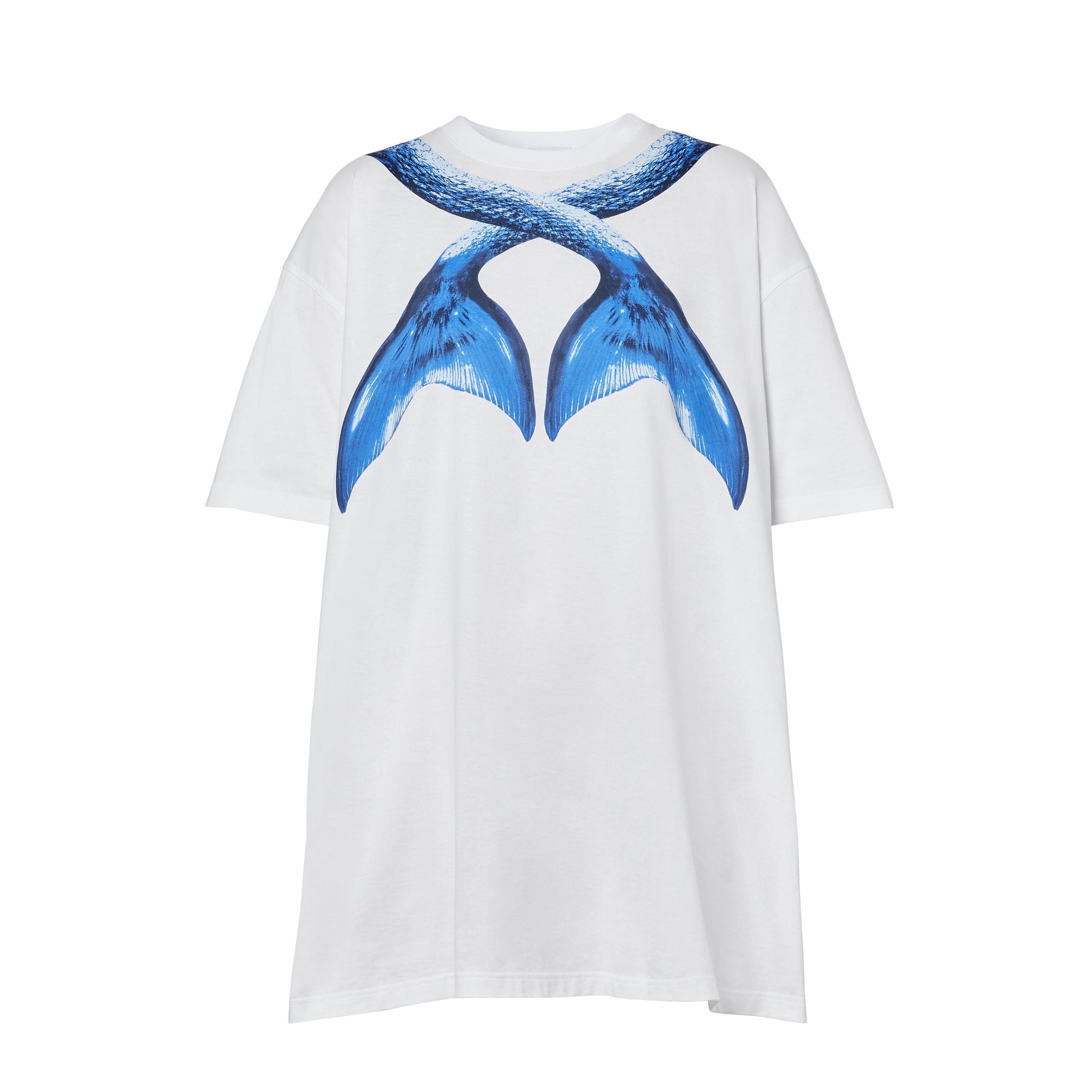 T-shirt oversize en coton à imprimé queue de sirène - Ink Navy