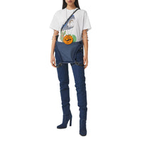 T-shirt oversize en coton avec illustration marine - White