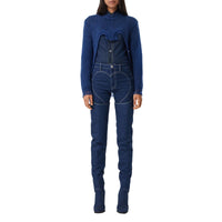 Pull déstructuré en maille technique - Warm Royal Blue