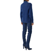 Pull déstructuré en maille technique - Warm Royal Blue