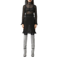 Jupe en tulle à volants - Black