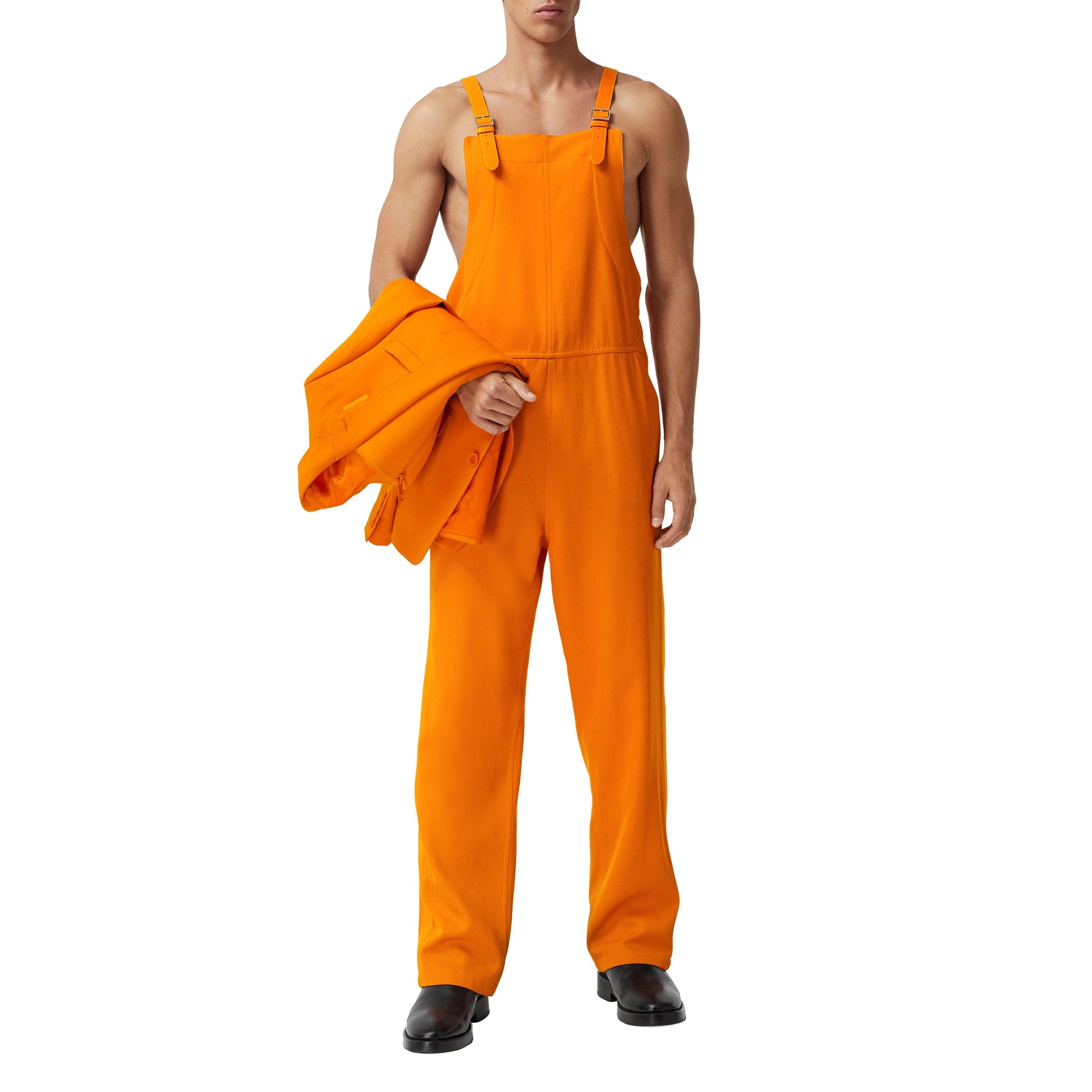 Salopette en laine et modal - Deep Orange