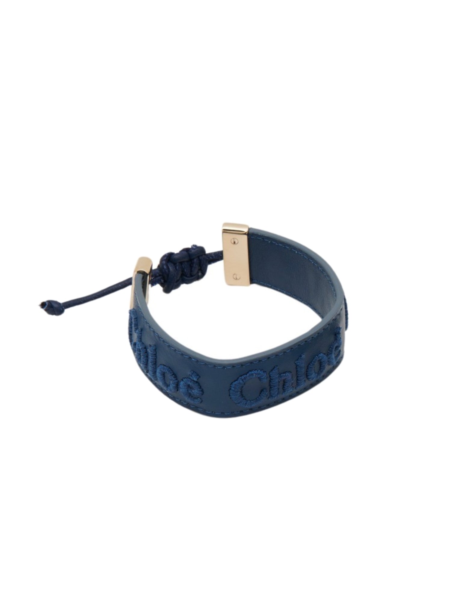 Braçelet Woody en cuir - Deep Denim
